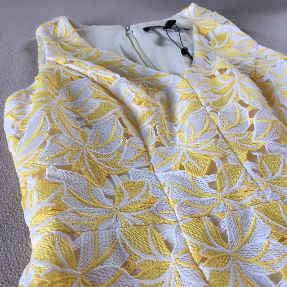 WHBM Yellow Floral Dress